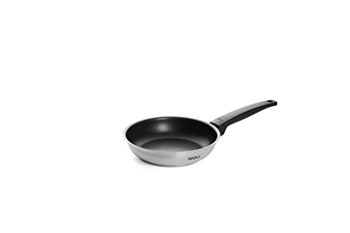 Woll 520NC Concept Acero Inoxidable-sartén con, Base de Revestimiento para cocinas de inducción, diámetro 20 cm, 4,5 cm de Alto