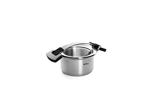 Woll Concept Pro - Cazuela (acero inoxidable, con tapa, 16 cm)