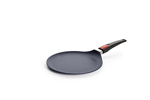 Woll 1226 dpi Diamond Lite megafitness-sartén para creps inducción, Incluye Crepes-Distribuidor y - espátula, diámetro 26 cm, con Mango extraíble