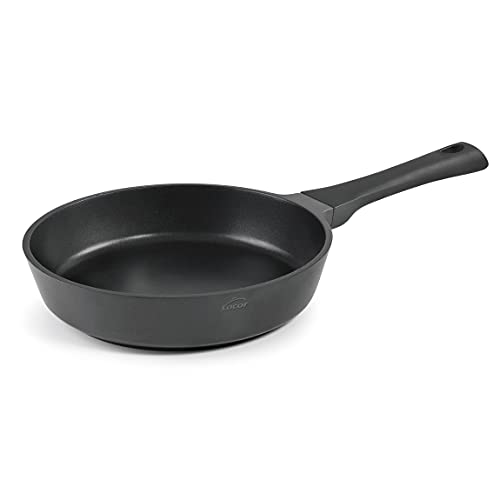 Lacor Alum.Fundido D.20 Titanium Pro, Sartén Antiadherente, Difusor Full Induction, Base de Titanio, Mango Soft, Ecológica y Libre de PFOA, Aluminio, 20 cm, Negro, 1 Liter