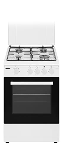 Corberó CCSF45020BW Cocinas Plus 50 cm Dimensiones 86 x 50 x 56, Capacidad 43L, Gas Butano, Color Blanco, 4 Fuegos