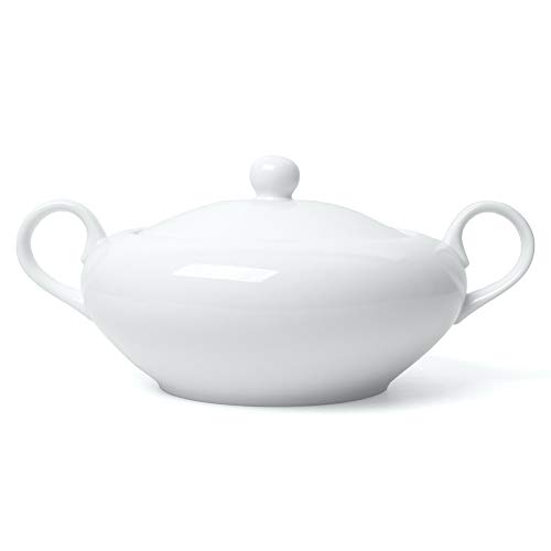 'Holst Porcelana Te 001 sopera 2,5 l con Tapa Culina, Color Blanco, 25.3 X 25.3 X 14.6 cm