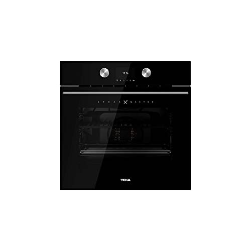 Teka SteakMaster - Horno Pirolítico Multifunción Steakmaster, Horno Especial Carne con Sistema de Limpieza DualClean y Cristal Negro - 5 Años de Garantía
