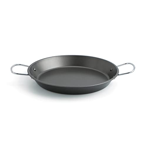 Quid Senia - Paellera En Acero De 32 Cm, 5 Raciones, Apta Para Horno e Inducción