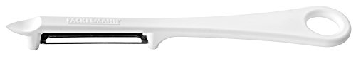 Fackelmann Pela Patatas-Verduras, polipropileno, acero inoxidable, color blanco e inox, 1 ud.