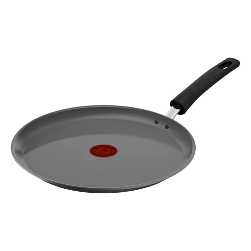 Tefal Sartén para crepé de 28 cm, inducción, revestimiento antiadherente cerámico, Eco-diseñado, reciclado, cocina sana, Thermo-Signal, fabricada en Francia, Renew C4253913