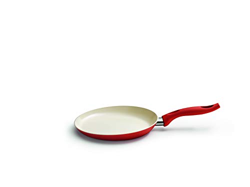 Kelomat 3530-367 CeraMic Inducción 25 - Sartén para crepes (diámetro 25 cm), color rojo