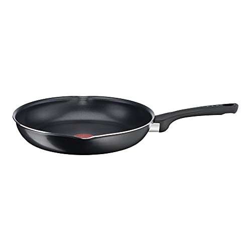 Tefal B5580623 Day by Day - Sartén (28 cm, revestimiento antiadherente de titanio, señal térmica, fácil de limpiar, color negro
