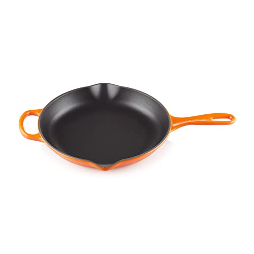 Le Creuset Sartén skillet redonda de hierro fundido, diámetro 23 cm, Volcanico, 20182230900422