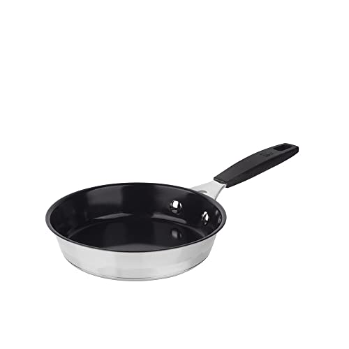 MasterPRO Sartén Antiadherente Ø 16 cm Plateado Acero Inoxidable