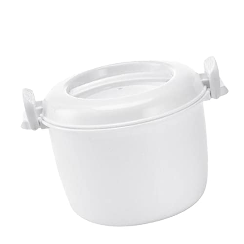Microondas Olla Arrocera Microondas Microondas Utensilios de Cocina para Arroz Microondas Olla Aislado Almuerzo Redondo