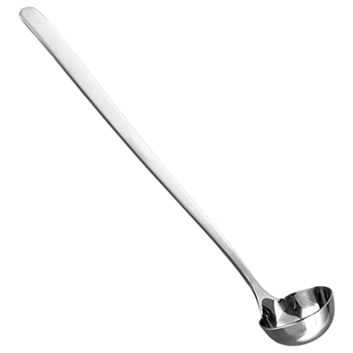 Luxshiny Cucharón De Sopa De Acero Inoxidable Cuchara De Control De Porciones Mango Largo Porcionador De Alimentos Salsa Cuchara Para Servir Cucharón De Salsa Para Cocina