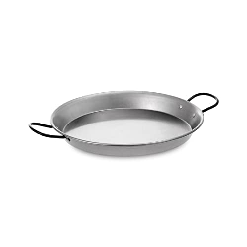 FERRETERIA LEPANTO Paellera Inducción Pulida, Gas, Vitrocerámica, paellera inducción, paellera para vitrocerámica (38 CM)