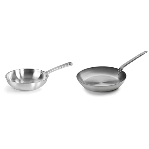 Lacor 45428 Foodie, Sartén Sin Antiadherente, Compatible con Todo Tipo de Cocina, Ecológica，Gris, 18/10 & Sartén Sin Antiadherente, Resistente, Ecológica, Compatible con VitrocerámicaGris, Fundido