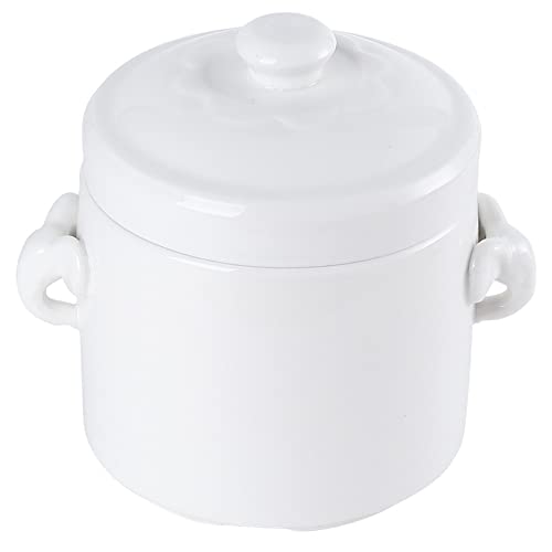 TAMUME Cuenco Sopero de Porcelana con Tapa (600ml)