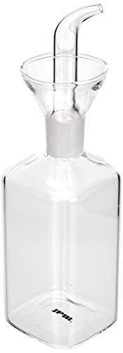 IBILI ACEITERA Cristal Cuadrada 250 ML, Stainless Steel