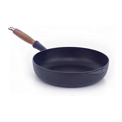 Le Creuset Sartén alta de hierro fundido, Redonda, Ø 28 cm, Apto para todas las fuentes de calor, incl. inducción, Negro mate