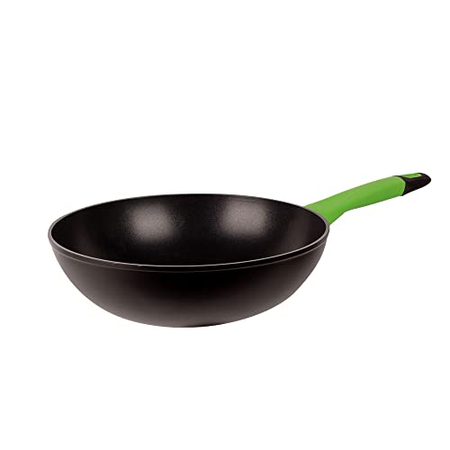 San Ignacio Sartén Wok en Aluminio Forjado, Colección Vitoria, 28 X 5,4 Cm