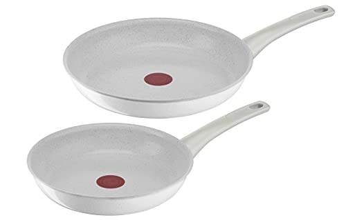 Tefal C4519053 Natural Chef Inducción 24/28 cm Ceramic Pack 2 Sartén, 28 cm, 24 cm, Aluminio, Exclusivo