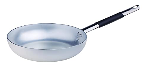 Pentole Agnelli - Sartén Alta Redondeada de Aluminio - INOX con 1 Mango de 3 mm
