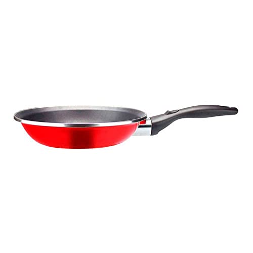 VITREX 71SAMARSE26 71SAMARSE26-Sartén Gourmet de Acero esmaltado Antiadherente 2 Capas inducción Modelo Marseille ROJA de 26 cm, Multicolor