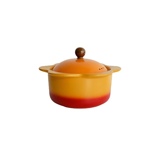 Olla para sopa, nivel de apariencia, cazuela de girasol, puede abrir fuego, estufa de Gas, sartén pequeña para el hogar, sartén de cocina rosa