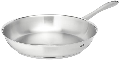 Fissler Catania Sartén de acero inoxidable, diámetro de 28 cm, sin recubrimiento, sartén para guisar, ideal para freír, para todas las placas, también inducción
