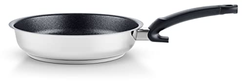 Fissler Adamant Premium Sartén De acero inoxidable, diámetro 24 cm, sartén sellada, antiadherente, resistente a los arañazos, inducción