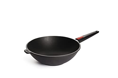 Woll 11030 N - Wok de titanio con mango extraíble (3 cm de ancho, 10 cm de alto, sin inducción)