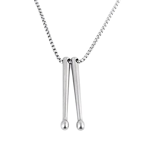 Oshhni de batería, Regalos de joyería de Banda, clásico para Hombre, Colgante de baqueta para Fiesta de cumpleaños