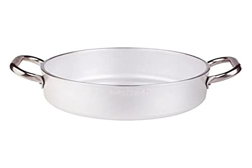 Agnelli ALMA10640 Cacerola Baja con 2 Asas en Acero, Aluminio Profesional 3 mm, 40 cm