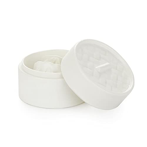 Balvi Sushi Set Mushiki Color Blanco Recipiente para SOYA con Soporte de Palillos en Forma de Vaporer