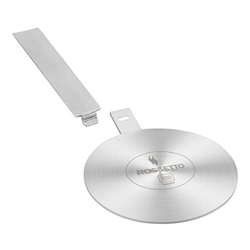 ACTIV CUISINE Adaptador de inducción de disco placa de 14 cm de difusión de calor de acero inoxidable, difusor de inducción Moka para utilizar cafeteras y utensilios de cocina