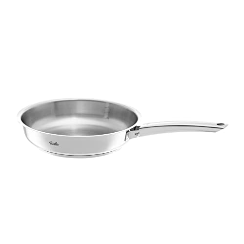 Fissler Steelux Pro Sartén de acero inoxidable, diámetro de 28 cm, sartén sin recubrimiento, para dorar y saltear, inducción