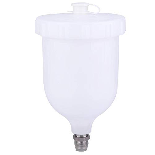 Disfrute de verano Bote de pistola pulverizadora, bote de pistola de pulverización de 600 ml Vaso de pintura plástica de alimentación por gravedad para D-evilbiss GTI/T-EKNA Pro Pri FL