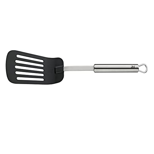WMF Profi Plus - Espátula de Plástico Antiadherente Resistente al Calor 32 cm. Mango Acero Inoxidable Pulido
