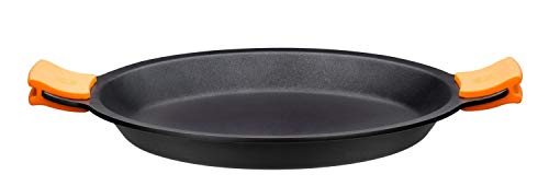 BRA A271632 Efficient - Paellera, Negro, Diámetro superior 32 cm, Diámetro base 25,4 cm, Altura 4.1 cm