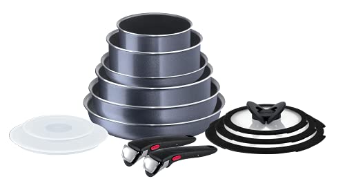 Tefal Paño, Esmalte, Negro, 13 Piece