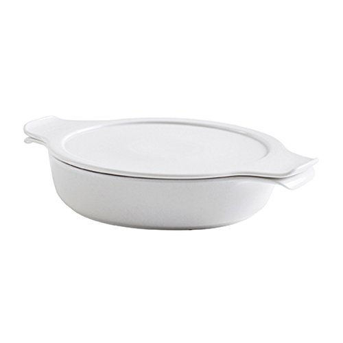 ESCHENBACH Olla Cook & Serve, Tapa, de Porcelana, 2 Unidades, Porcelana, Weiss, 26.5 x 9.3 x 20.6 cm
