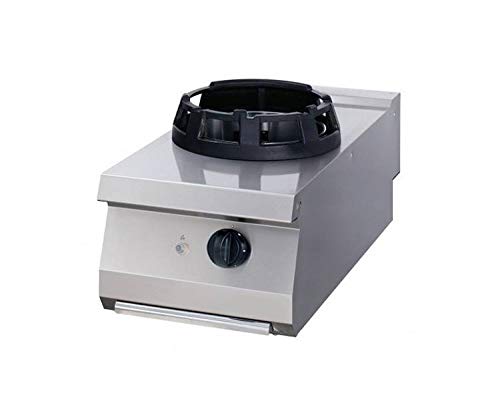 Maxima Heavy Duty Fogón de Wok - Ø28,5cm Anillo de Cocción - Unidad Individual - 70cm de Profundidad - Gas