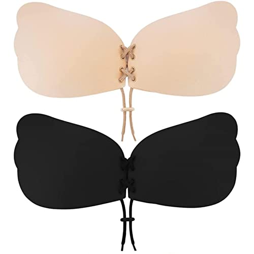 Sujetadores Adhesivos Reutilizables Silicone Invisible Sujetador para Vestido y Boda