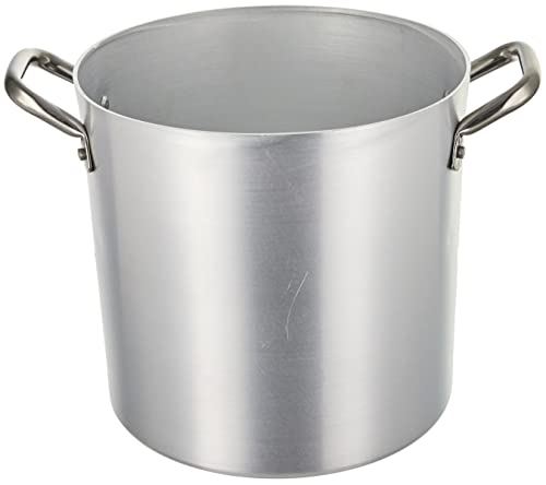 Ollas Agnelli Pan de Aluminio, con Dos Asas de Acero Inoxidable, 10 litros, Plata