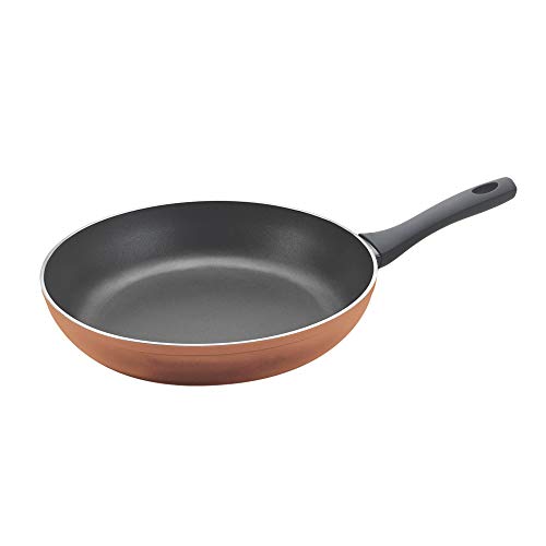 Metaltex NATIVA Copper-Sartén Aluminio Forjado, 30 cm, 2 Capas Antiadherente, Full Induction válido para Todo Tipo de cocinas, Acabado en Color Cobre