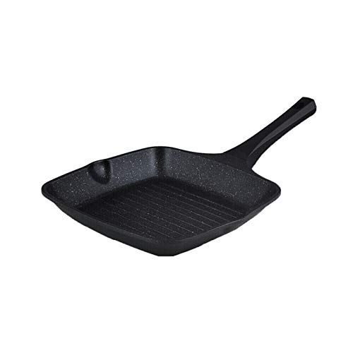 Sarten Pan de frito antiadherente Pan de 10,2 pulgadas Freír Pan fáciles de lavar Bionic Lotus Leaf Design Stovetops compatibles: Cocina de inducción Abra Llama Universal (Negro) Cacerolas Falk