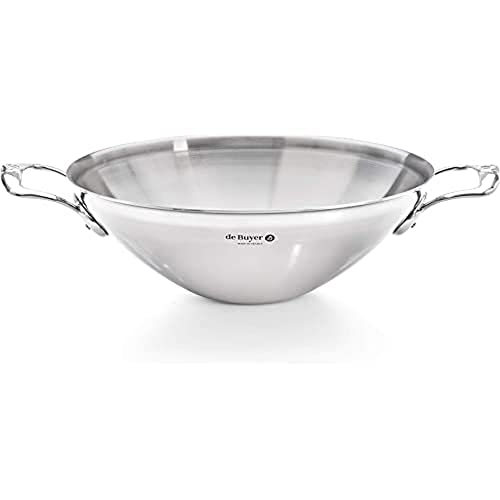 DE BUYER Industries Affinity 3743.32 - Wok 2 Asas (Acero Inoxidable, 32 cm)