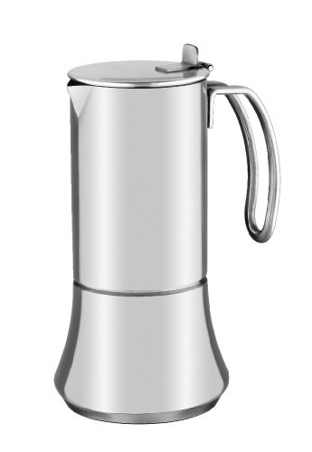 BRA New Bahía - Cafetera, Capacidad 4 Tazas, Acero Inoxidable 18/10