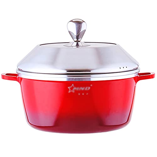 Pote de vapor/olla macarrón Macarrón Non-Show Pot Mercado mariscos Gas Steamer Gasero de gas con sauna Vapor Pot (Size : 26cm)