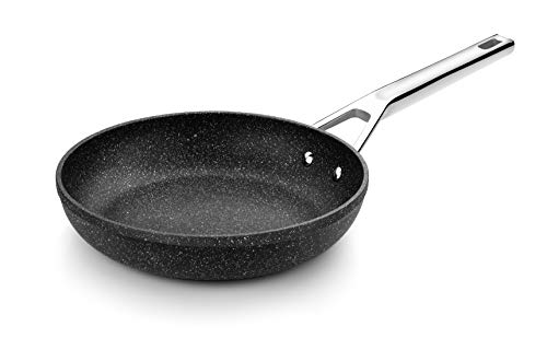Monix Mineral - Sartén 24 cm aluminio forjado con antiadherente, tipo piedra, sin PFOA, aptas inducción