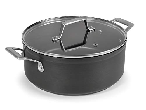 Lacor Anodized 48020-Cacerola con Tapa, Aluminio Anodizado, 20 cm