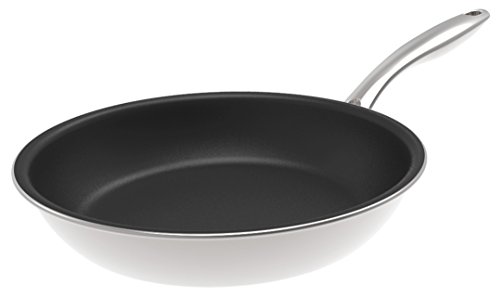 KUHN RIKON Negro/Plateado Sartén Acero Inoxidable Swiss Multiply con Antiadherente, Apta para vitrocerámica e induccion, 26cm, Stainless Steel